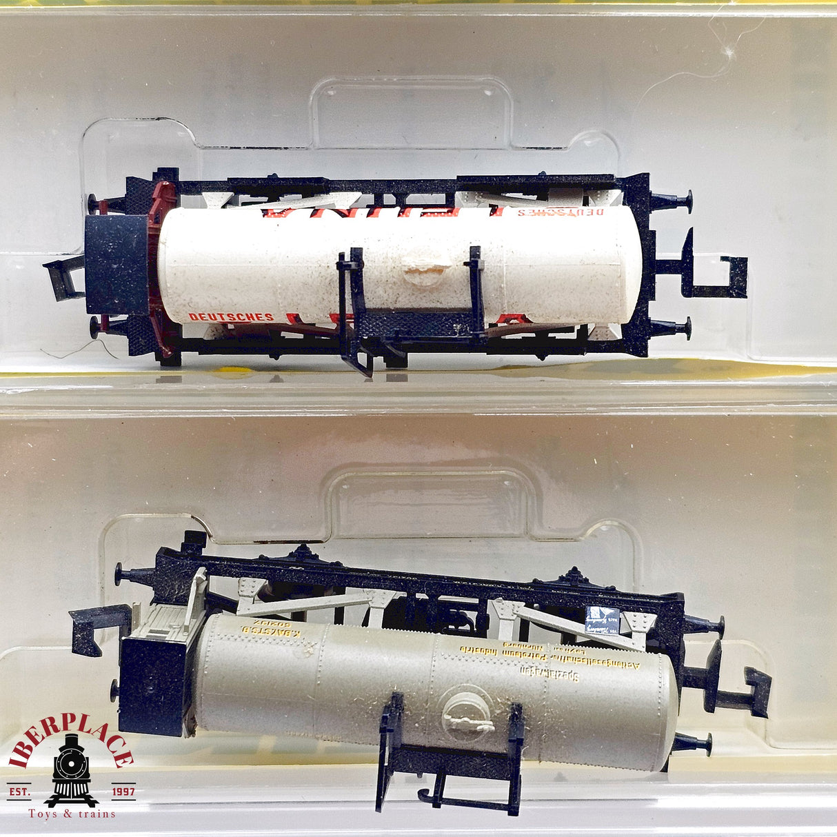 ♻️ 2da mano - Minitrix 3x vagones cisterna Leona DR K.Bay.Sts.B N escala 1:160 E13