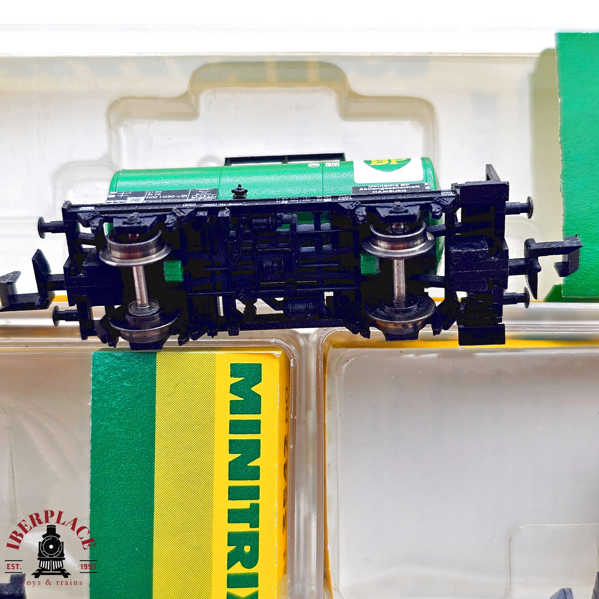 ♻️ 2da mano - Minitrix 7x vagones cisterna Esso Aral BP Elf N escala 1:160 E13