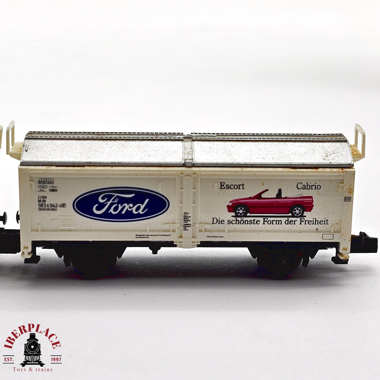 ♻️ 2da mano - Minitrix 13957 vagones Publicidad Ford Opel Renault DB N escala 1:160 E13