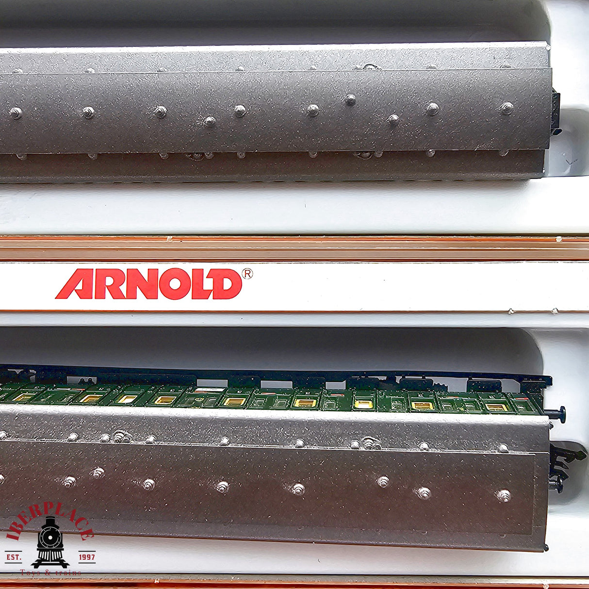 ♻️ 2da mano - Arnold 3x vagones pasajeros DRG clase 3 N escala 1:160 E13