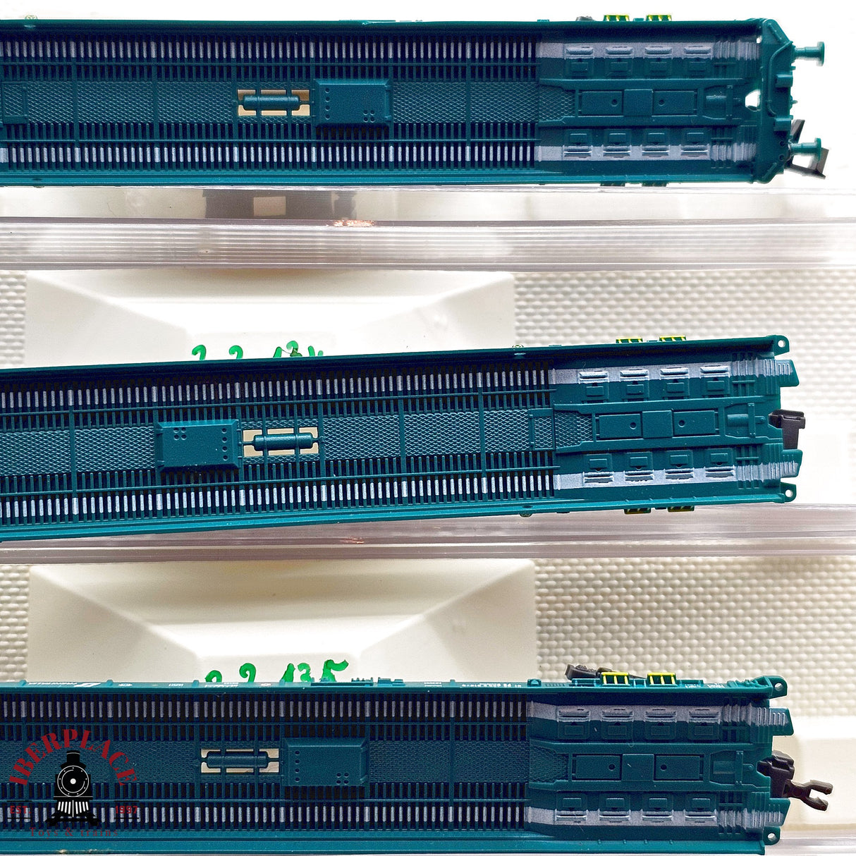 ♻️ 2da mano - Fleischmann 3x 827003 vagones plataforma FS Trenitalia N escala 1:160 E13