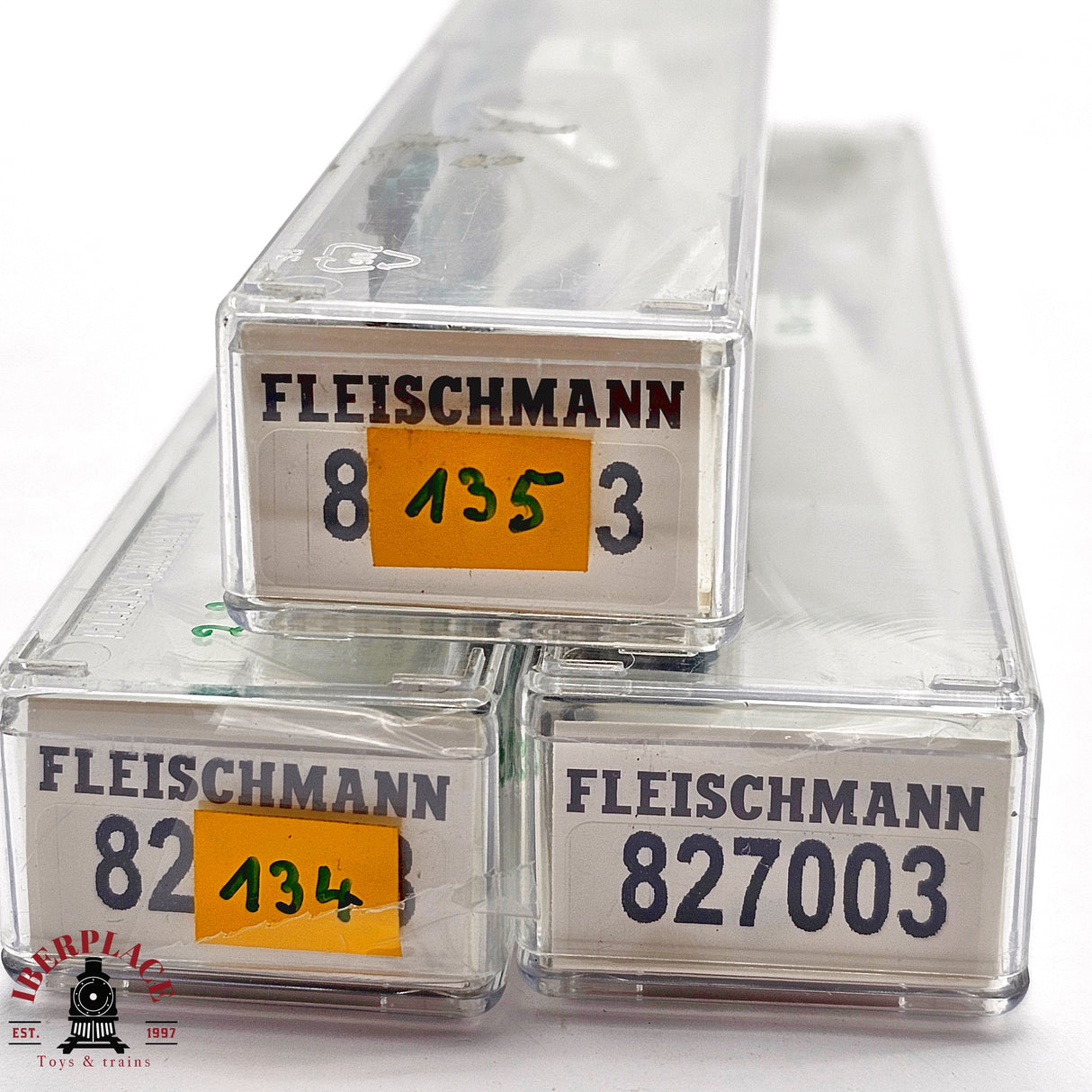 ♻️ 2da mano - Fleischmann 3x 827003 vagones plataforma FS Trenitalia N escala 1:160 E13