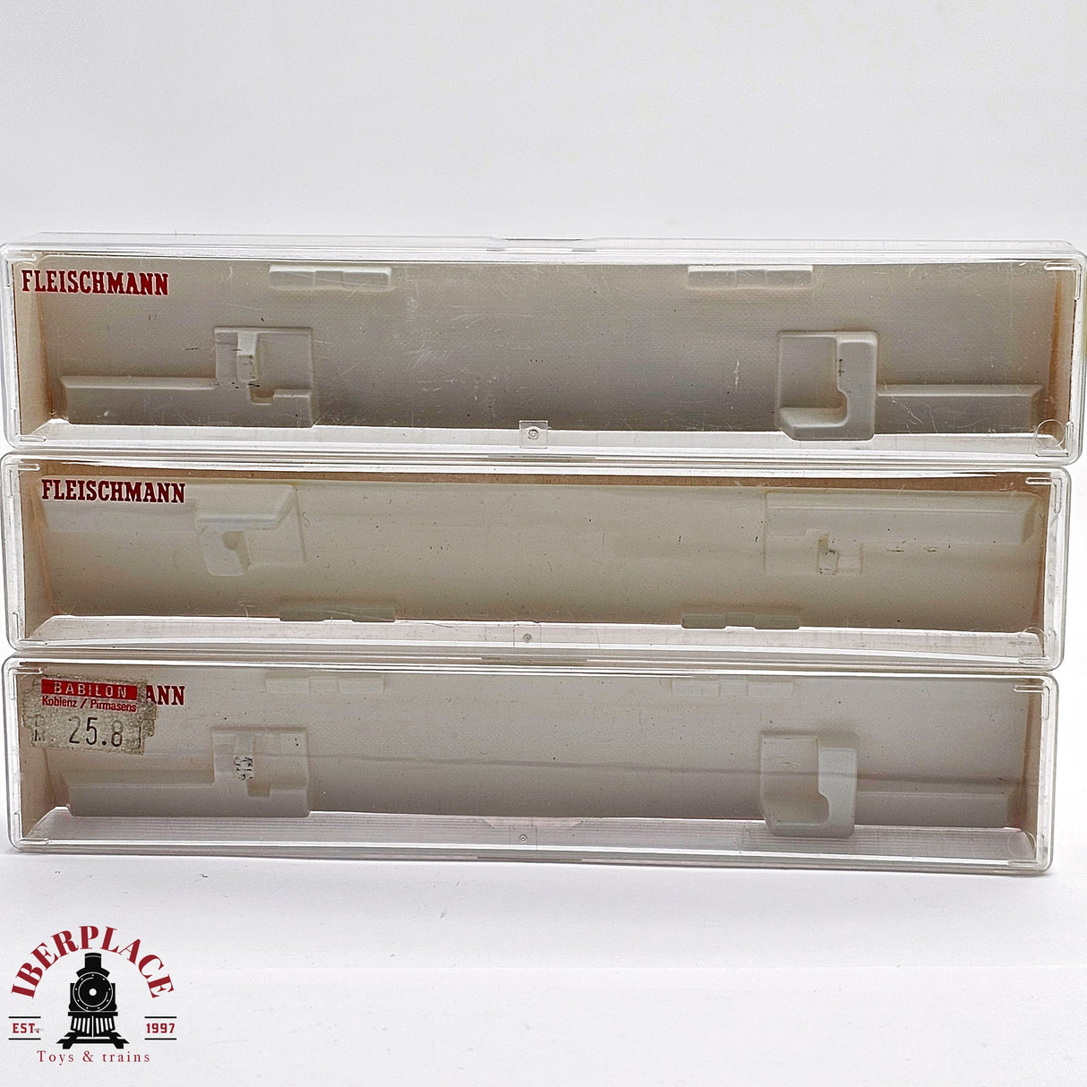 ♻️ 2da mano - Fleischmann 3x cajas vacías para vagones N escala 1:160 E13