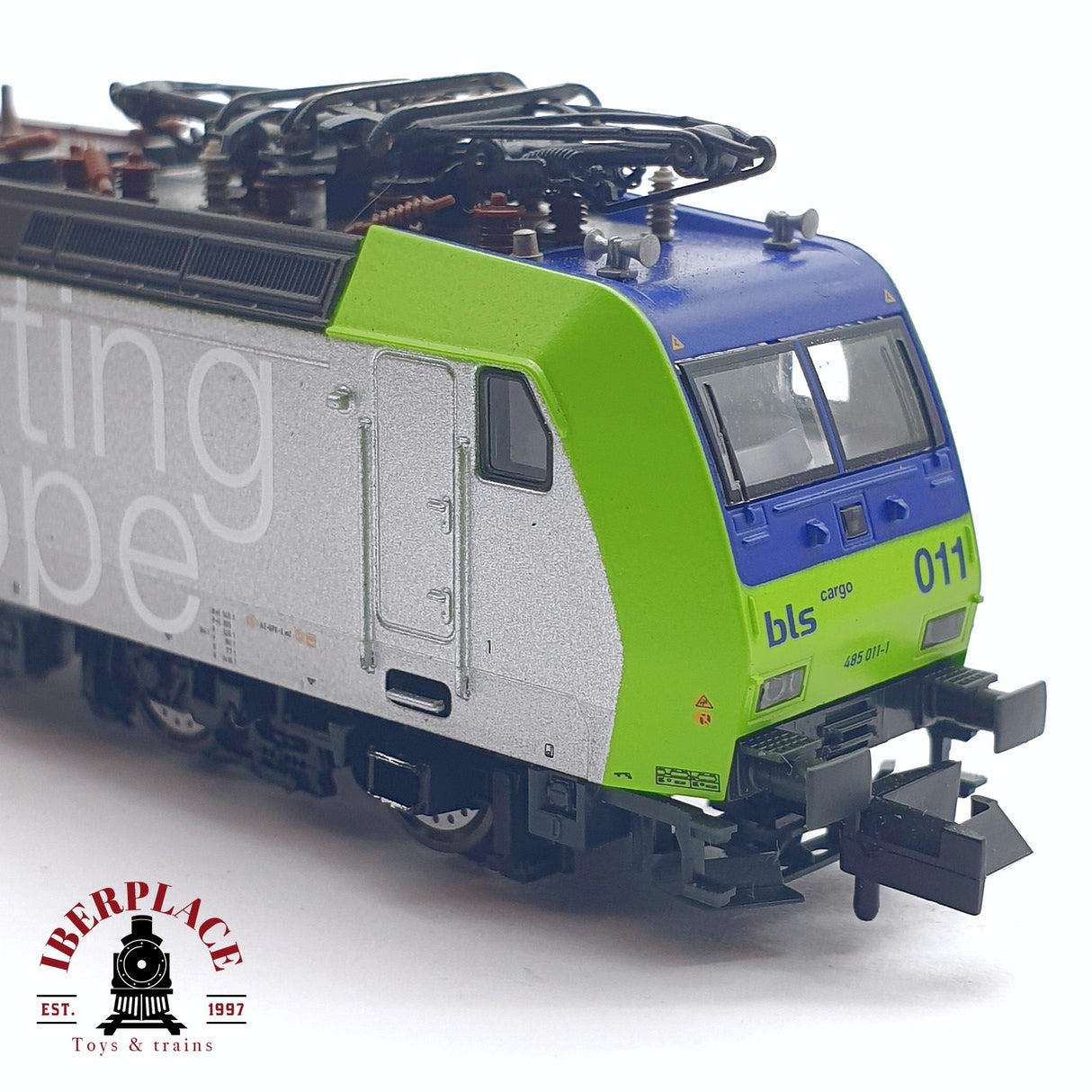 ♻️ 2da mano - Fleischmann 86 7386K Locomotora eléctrica Cargo BLS 485 011-1 N escala 1:160
