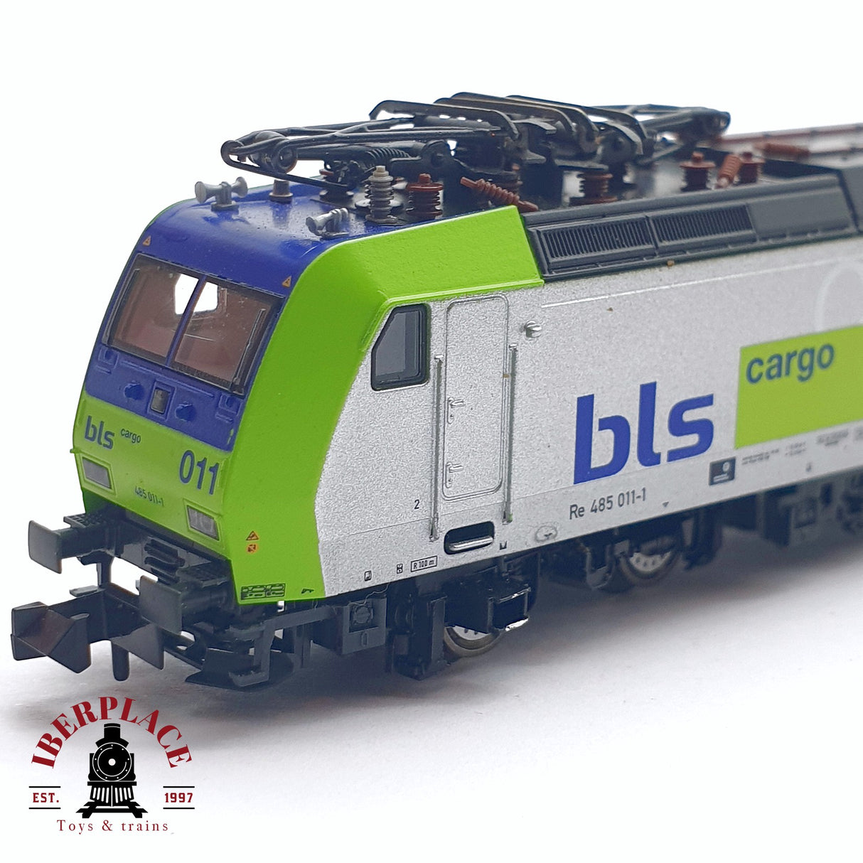 ♻️ 2da mano - Fleischmann 86 7386K Locomotora eléctrica Cargo BLS 485 011-1 N escala 1:160