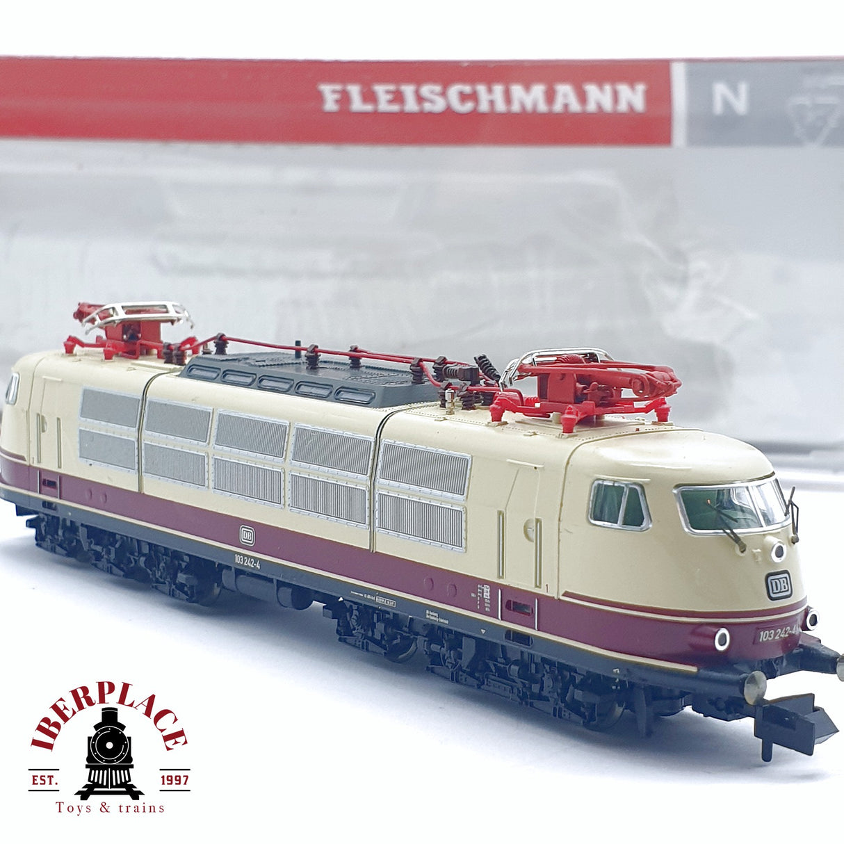 ♻️ 2da mano - Fleischmann 737891 Locomotora eléctrica DB 103 242-4 DB con sonido N escala 1:160