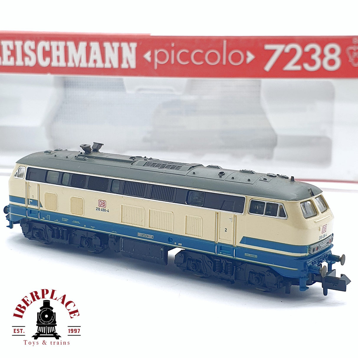 ♻️ 2da mano - Fleischmann 7238 Locomotora diesel DB 218 498-4 N escala 1:160