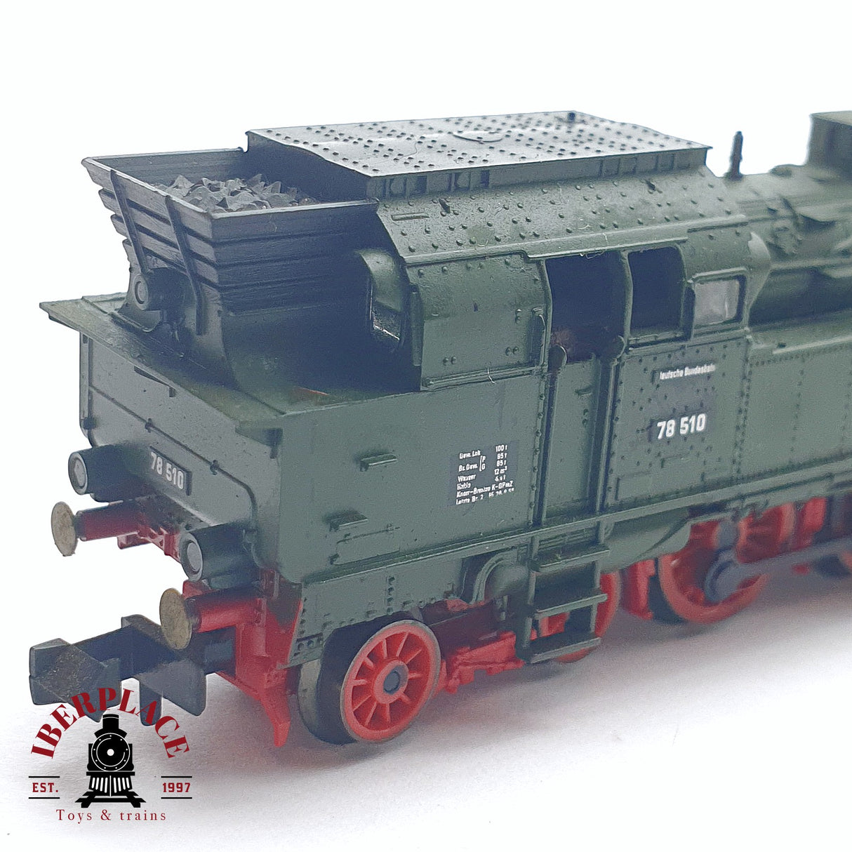 ♻️ 2da mano - Fleischmann 7077 Locomotora de vapor DB 78 510 N escala 1:160