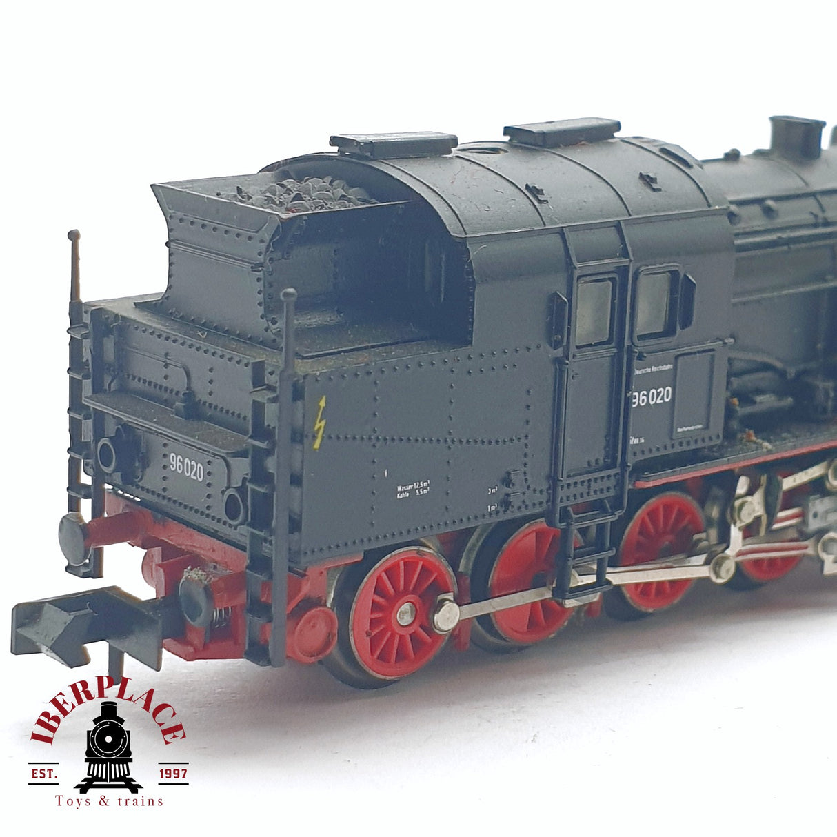 ♻️ 2da mano - Arnold 2264 Locomotora de vapor DR 96 020 Negra N escala 1:160