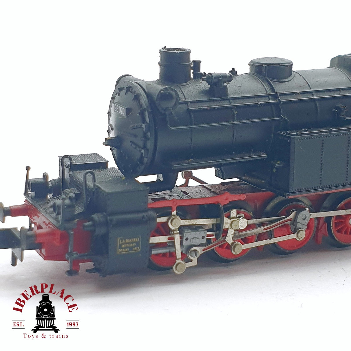 ♻️ 2da mano - Arnold 2264 Locomotora de vapor DR 96 020 Negra N escala 1:160