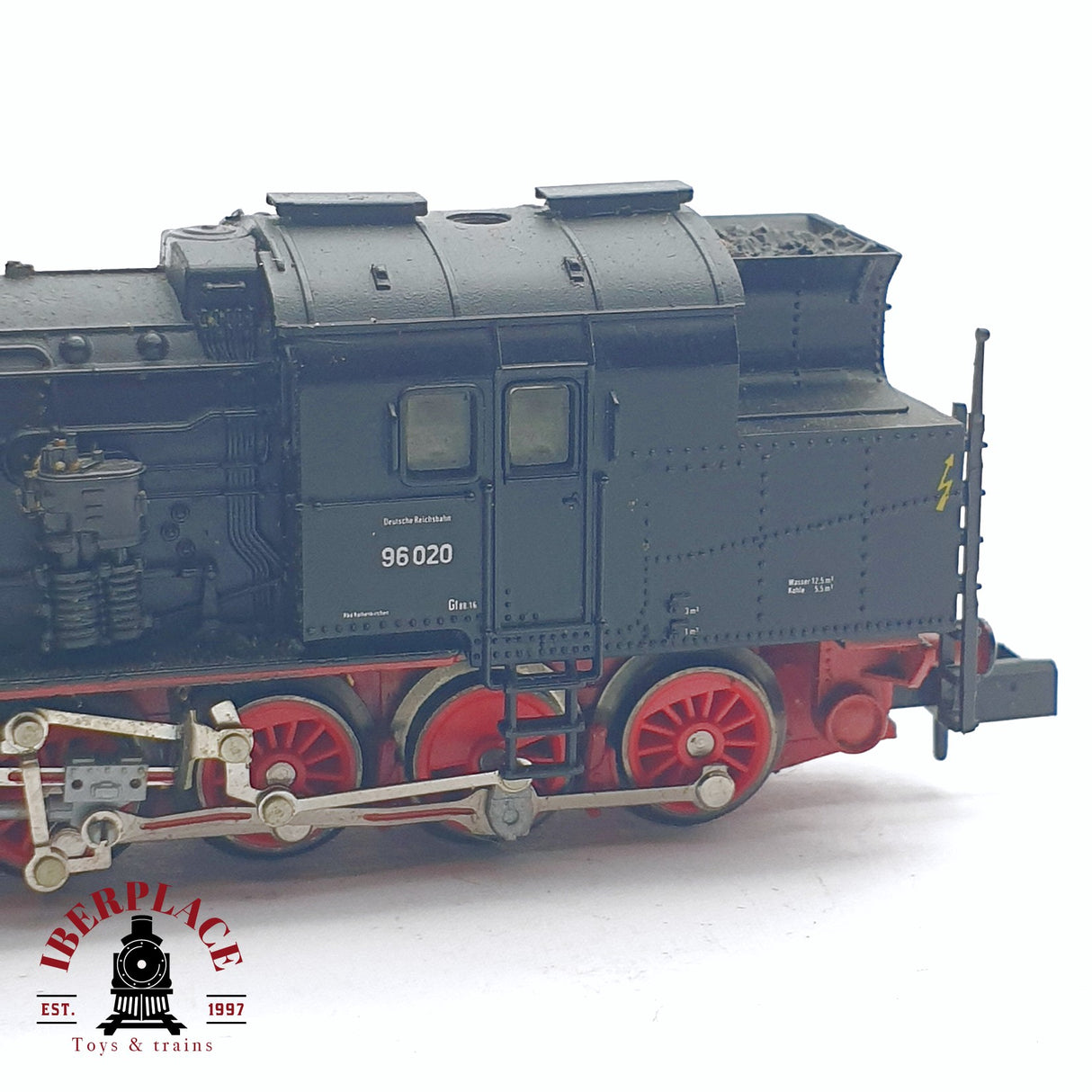 ♻️ 2da mano - Arnold 2264 Locomotora de vapor DR 96 020 Negra N escala 1:160