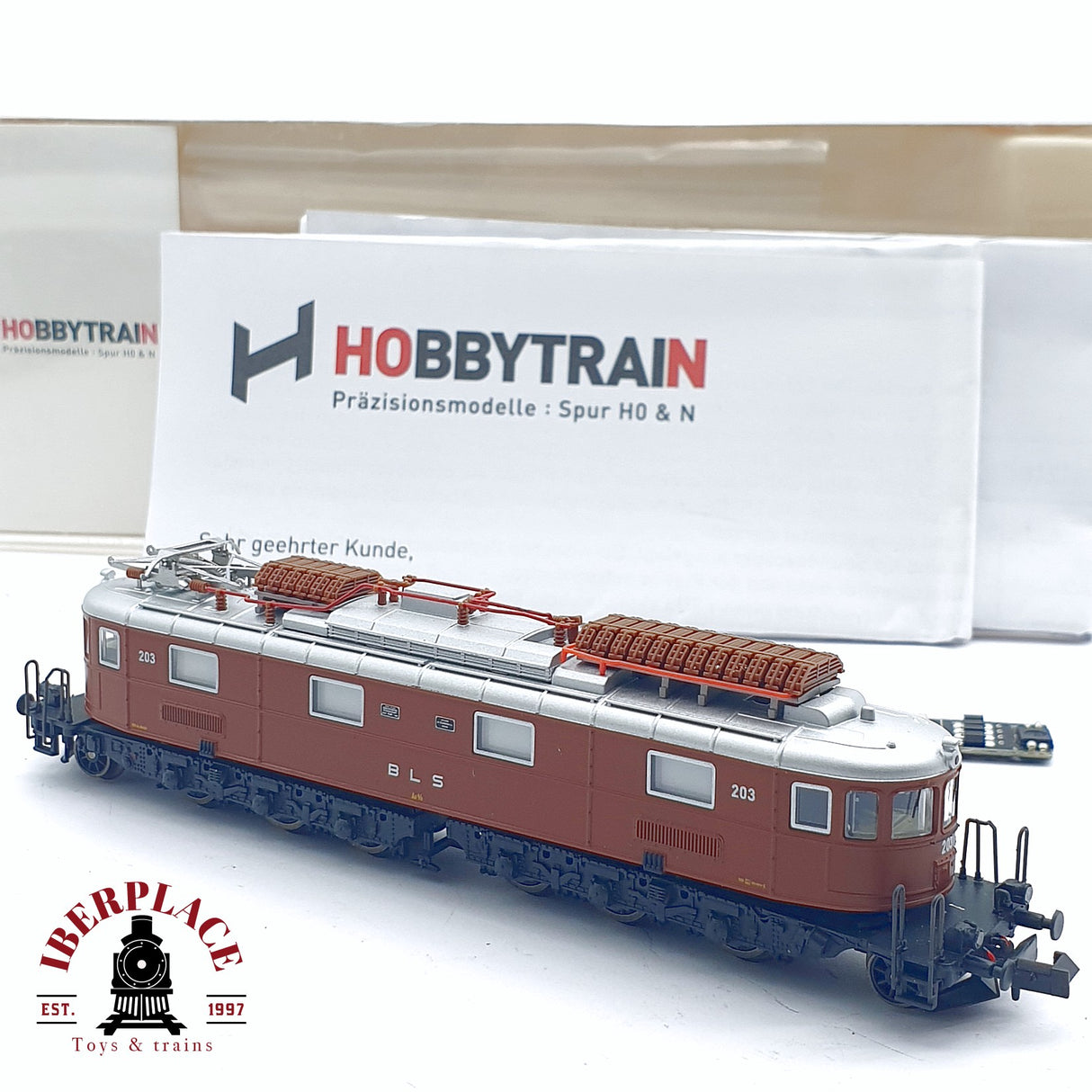 ♻️ 2da mano - Hobby Train H10183 Locomotora eléctrica BLS Ae 6/8 203 Ep III-IV N escala 1:160