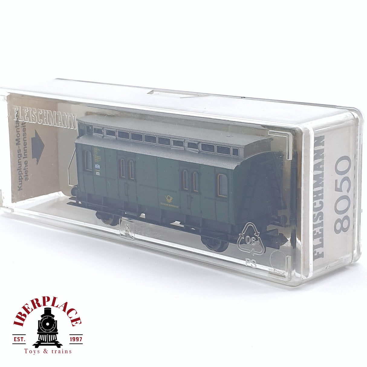 ♻️ 2da mano - Fleischmann 8050 vagón correos Deutsche Bundespost N escala 1:160