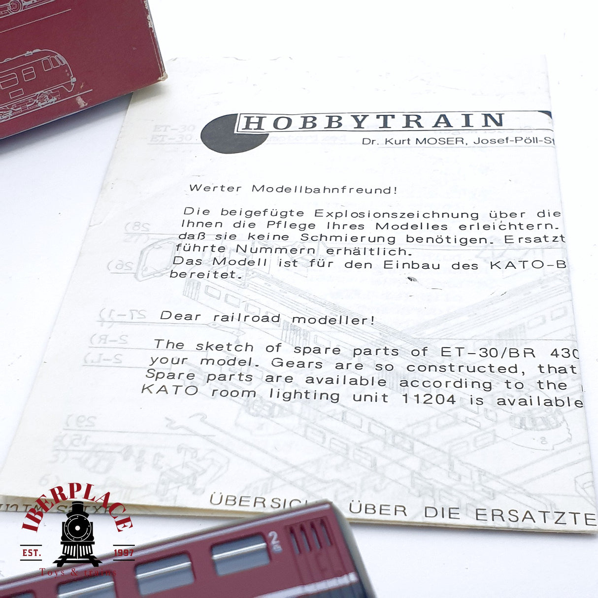 💡♻️ 2da mano - Hobby Train 1430 Locomotora eléctrica unidad de tren DB 430 N escala 1:160