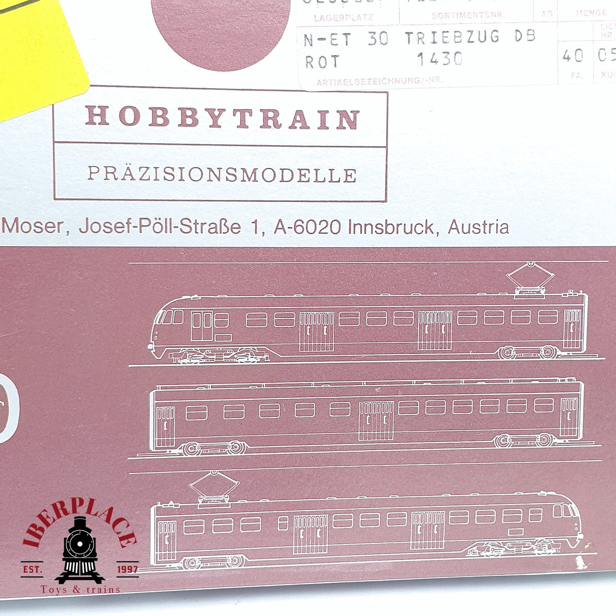 💡♻️ 2da mano - Hobby Train 1430 Locomotora eléctrica unidad de tren DB 430 N escala 1:160