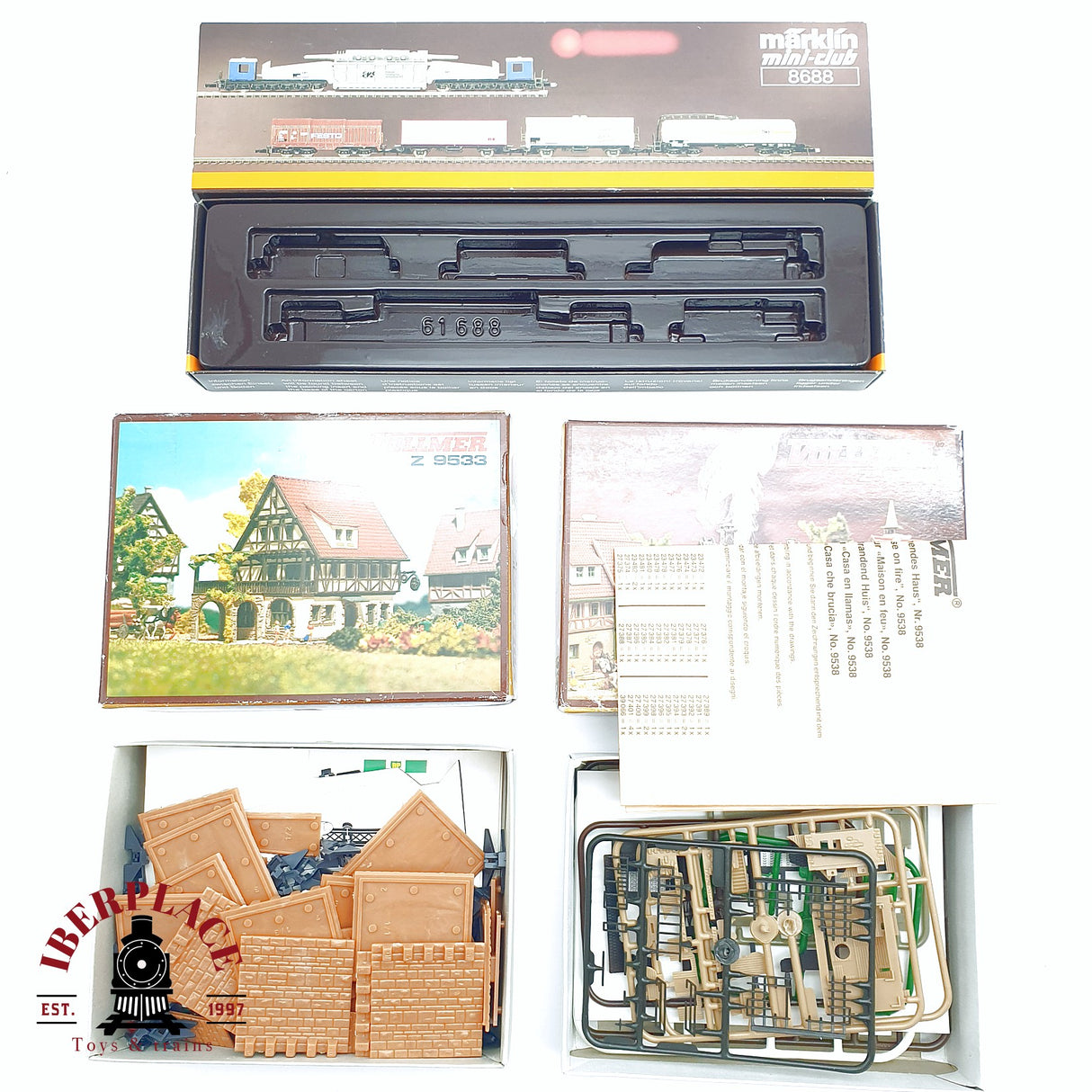 ♻️ 2da mano - Vollmer Piezas para repuestos de Posada y casa en llamas Z escala 1:220