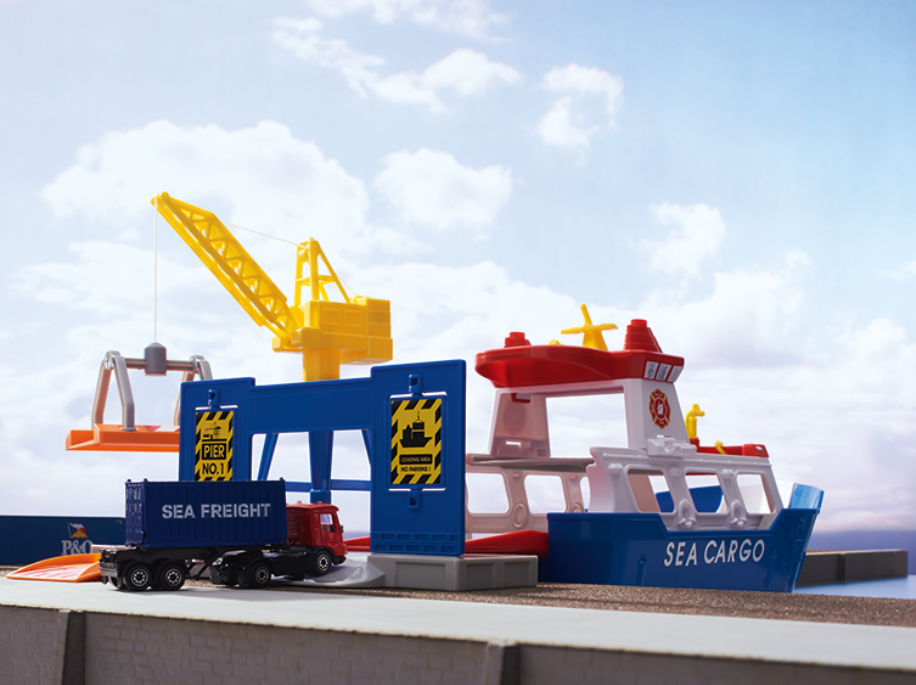 1/87 Märklin my world 072223 Buque de carga y grúa portuaria escala ho 00