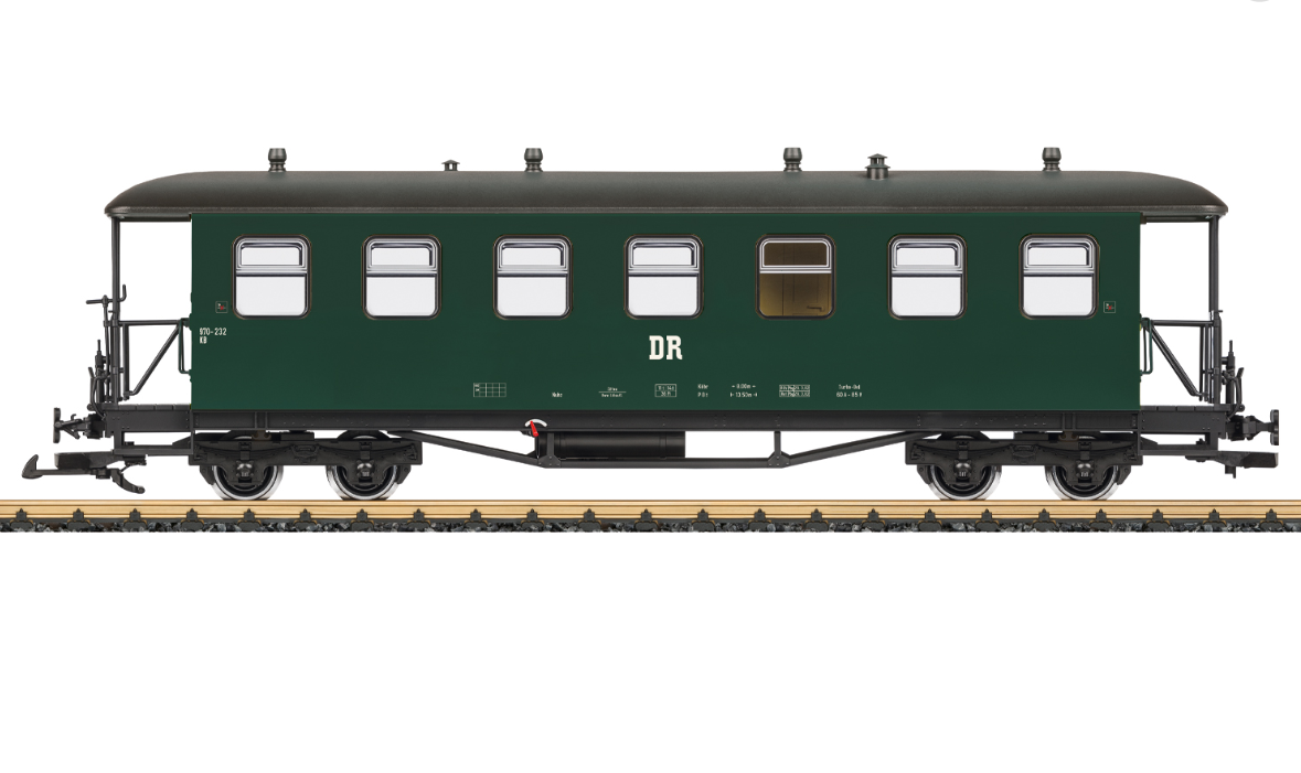 L.G.B 36372 Vagón de pasajeros tipo KD DR 2da clase escala G