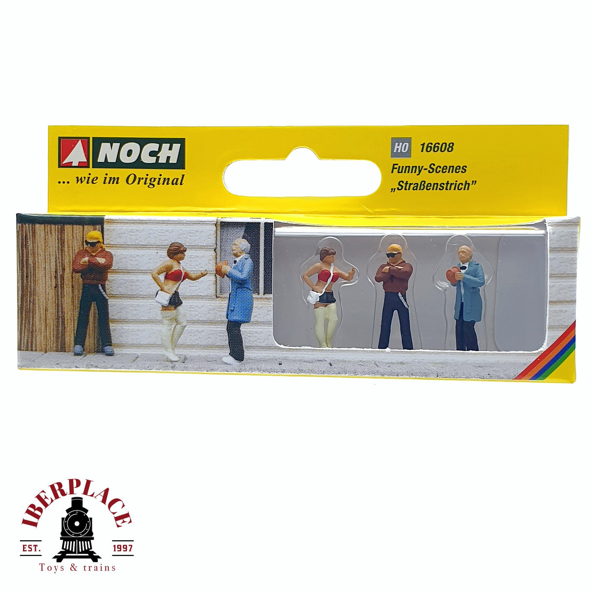 🆕 Noch - 16608 - Figuras "Prostituta Callejera y Cliente" - Escala H0 1:87