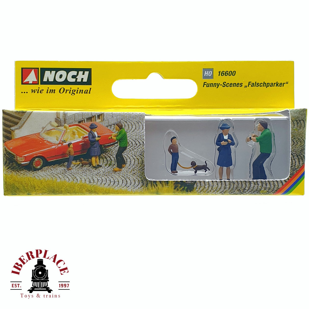 🆕 Noch - 16600 - Figuras "Discusión por Aparcamiento Indebido" - Escala H0 1:87