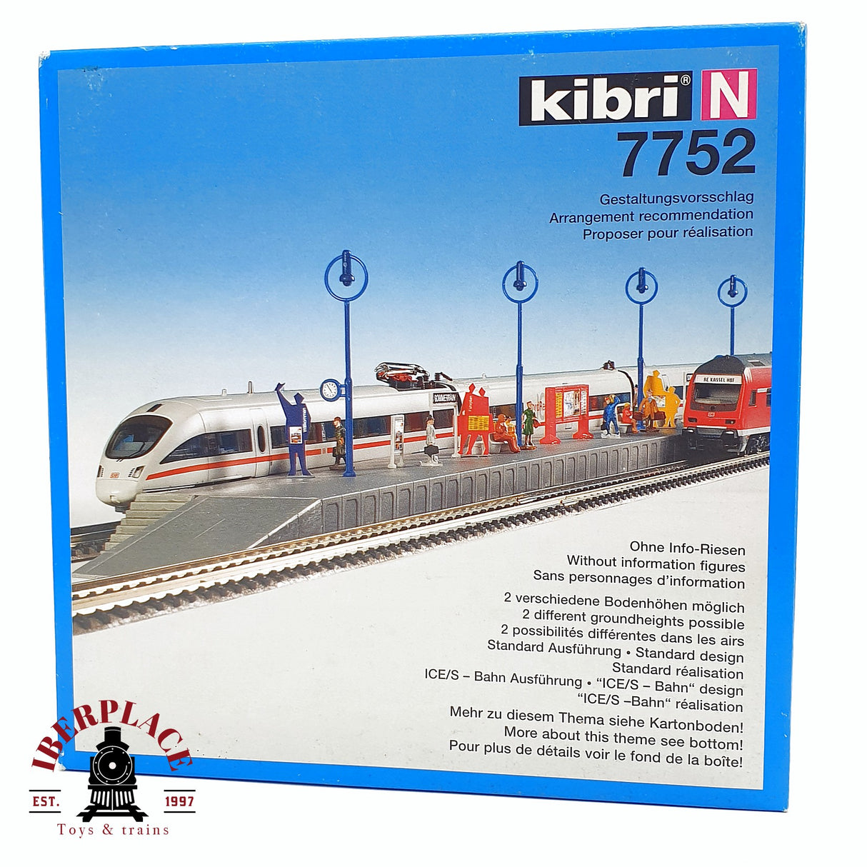 ♻️ Segunda mano - Kibri 7752 plataforma de estación anden 54x3,7cm N escala 1:160 1/3
