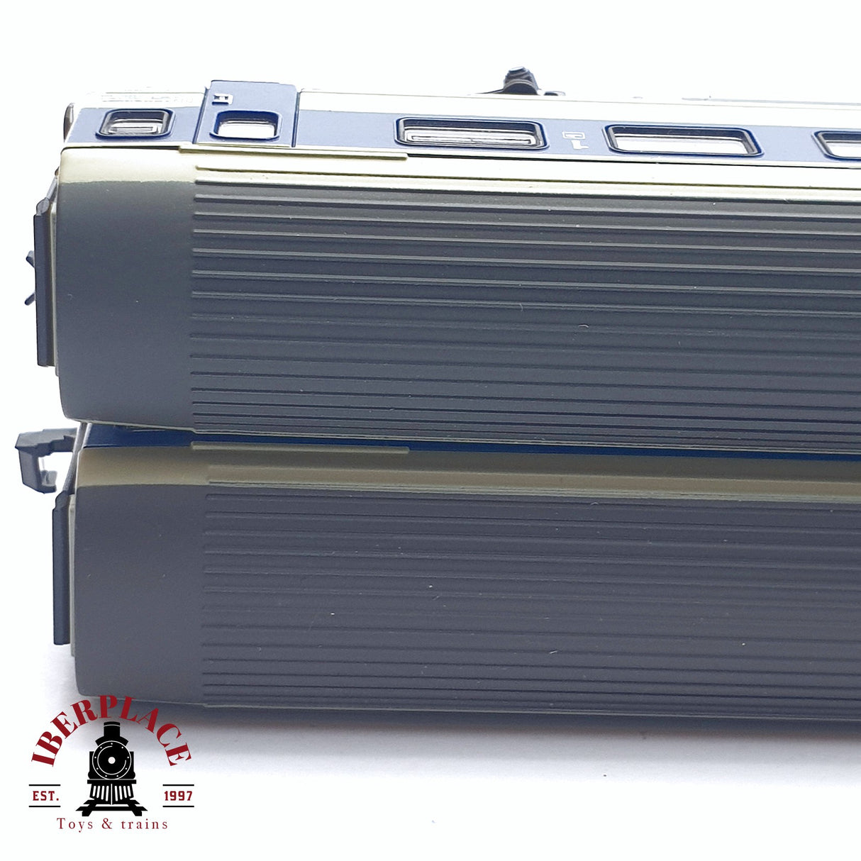 ♻️ 2da mano - Roco 2x 24277/78 vagones pasajero BLS Lötschbergbahn N escala 1:160