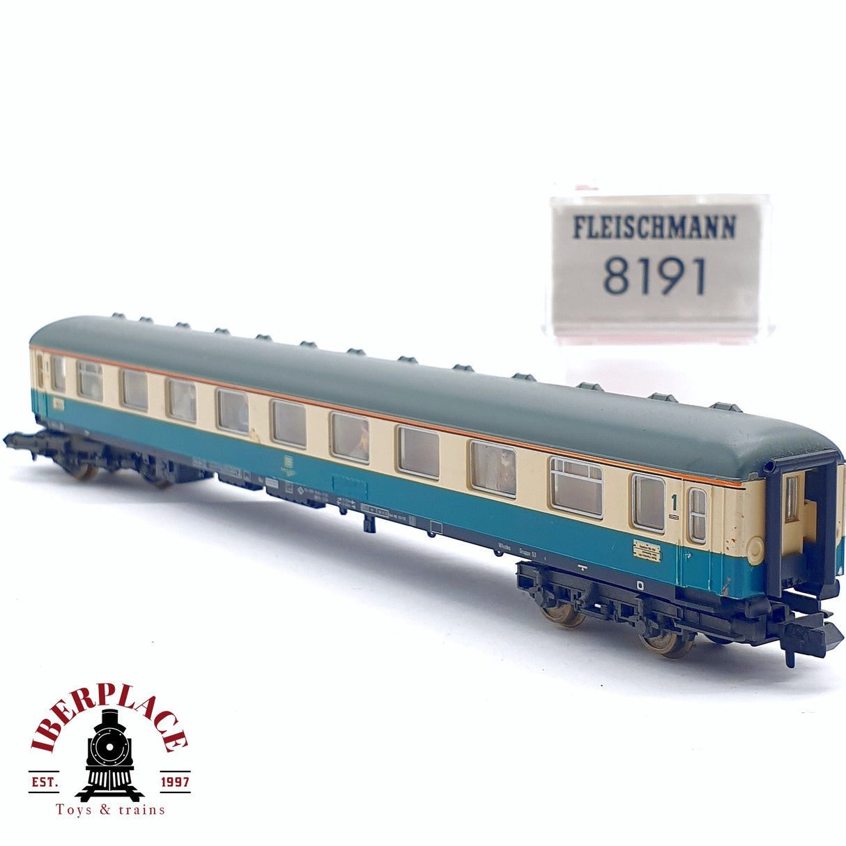 ♻️ 2da mano - Fleischmann 8191 vagón pasajeros DB clase 1 N escala 1:160