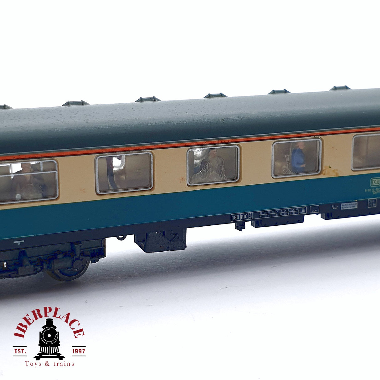 ♻️ 2da mano - Fleischmann 8191 vagón pasajeros DB clase 1 N escala 1:160