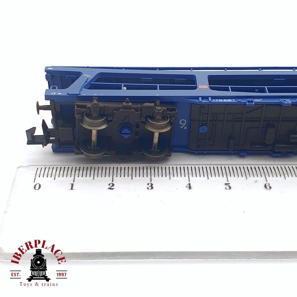 ♻️ 2da mano - Fleischmann 8291K vagón transporte de coches de dos pisos DB N escala 1:160