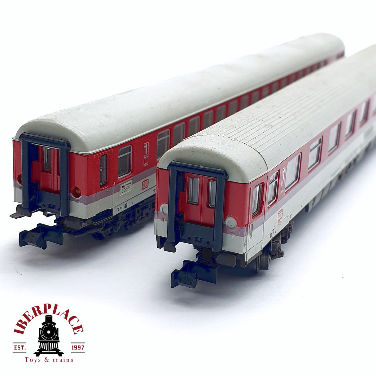 ♻️ 2da mano - Fleischmann 8185K 8181K vagones pasajeros DB clase 1 N escala 1:160