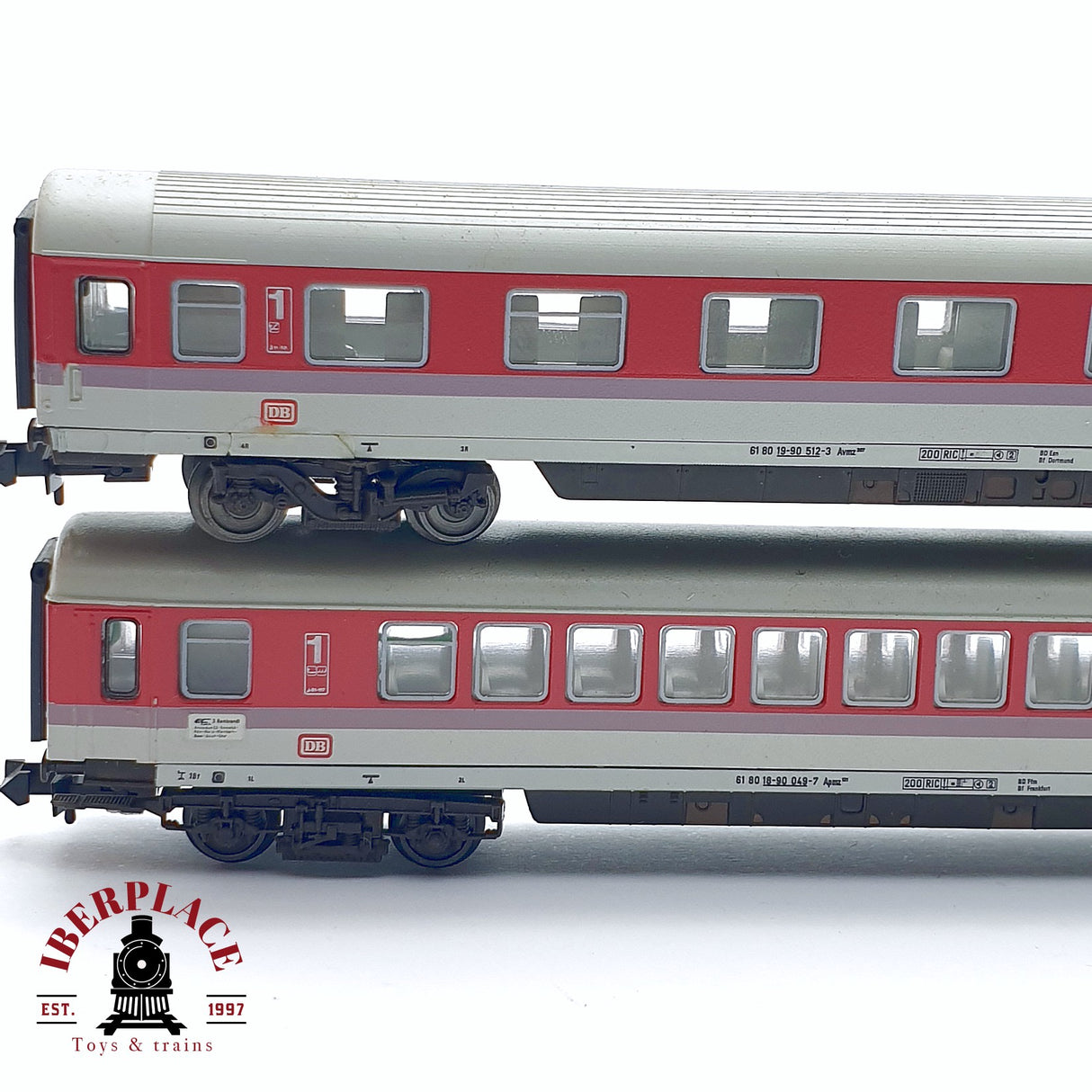 ♻️ 2da mano - Fleischmann 8185K 8181K vagones pasajeros DB clase 1 N escala 1:160