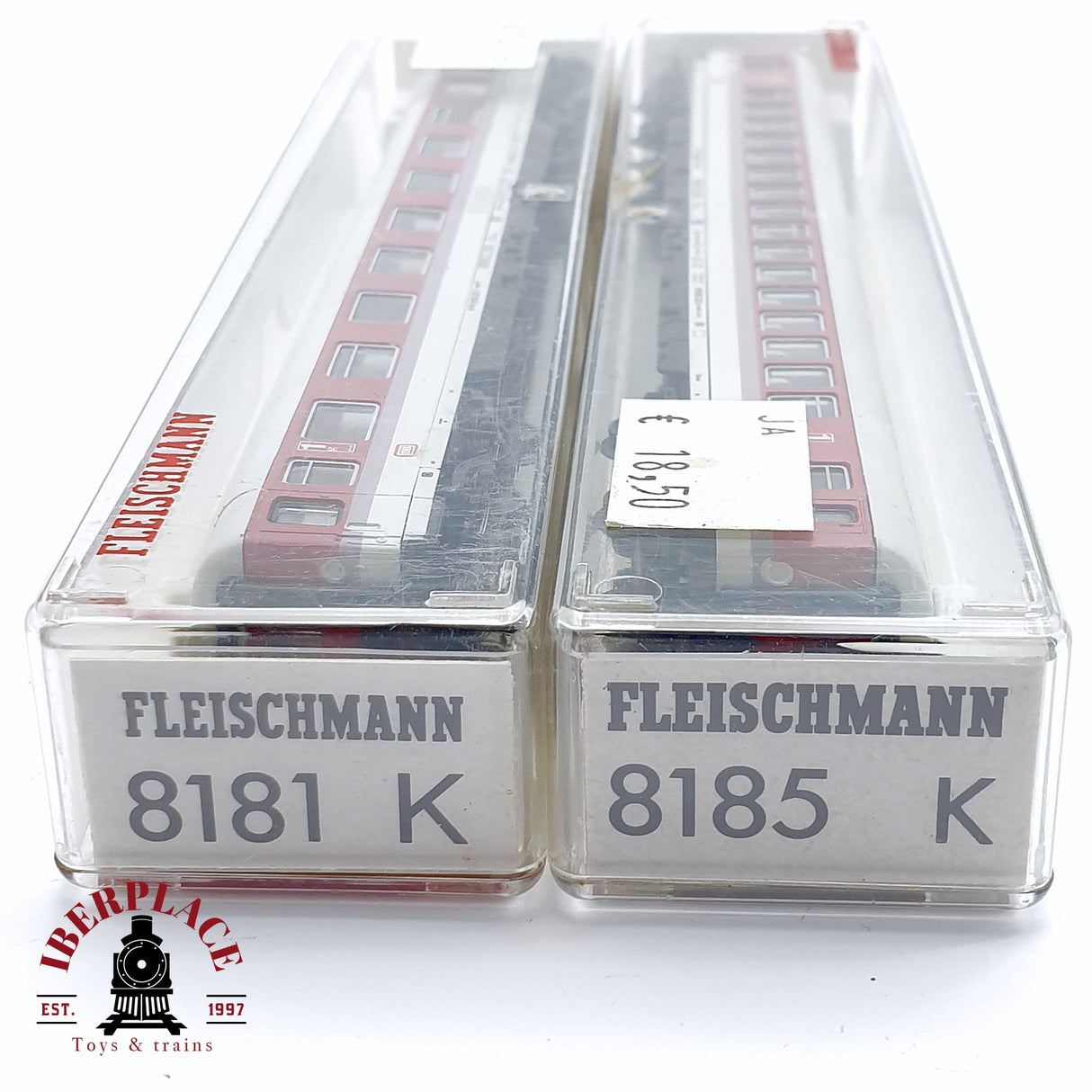 ♻️ 2da mano - Fleischmann 8185K 8181K vagones pasajeros DB clase 1 N escala 1:160