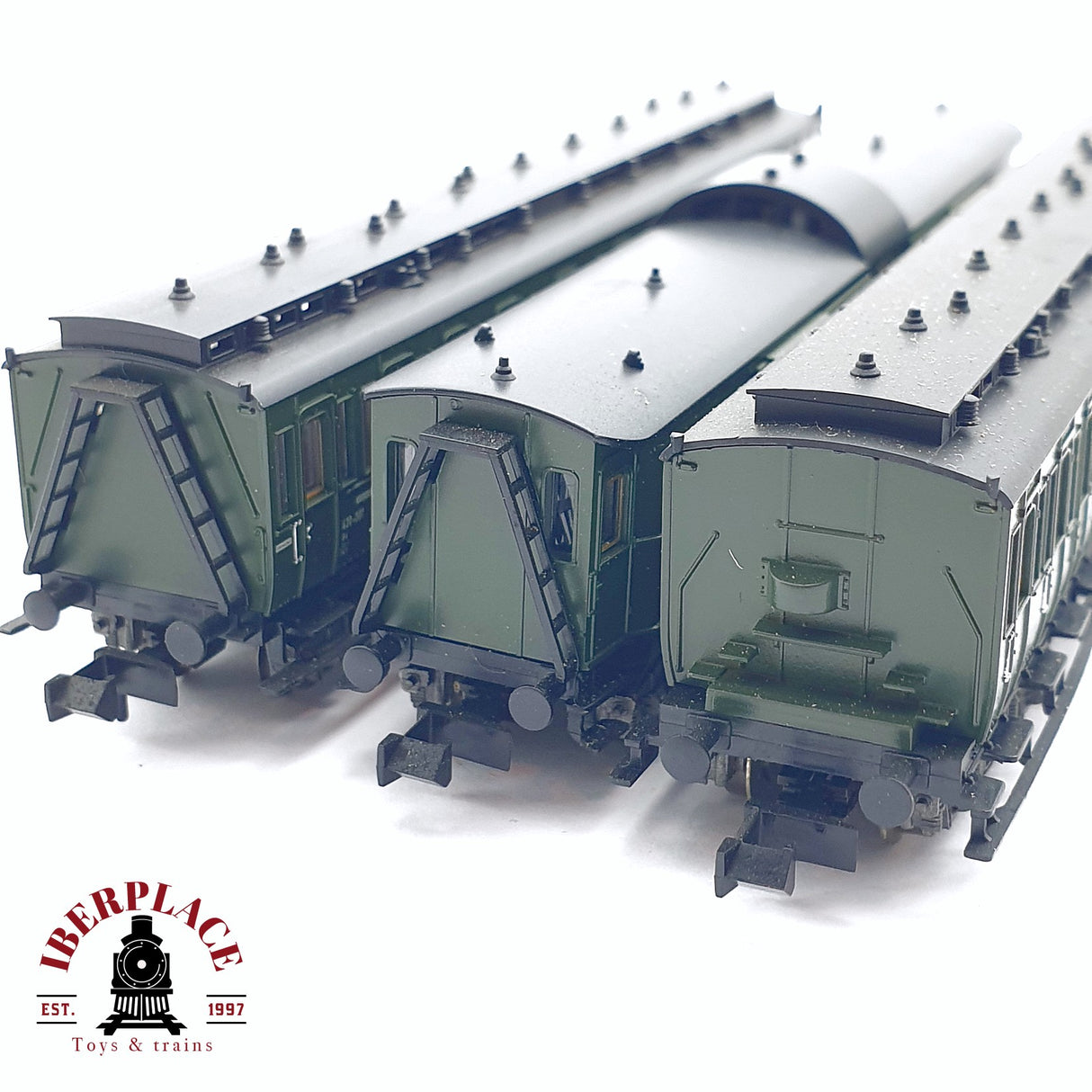 ♻️ 2da mano - Fleischmann 3x vagones pasajero y equipaje DR N escala 1:160