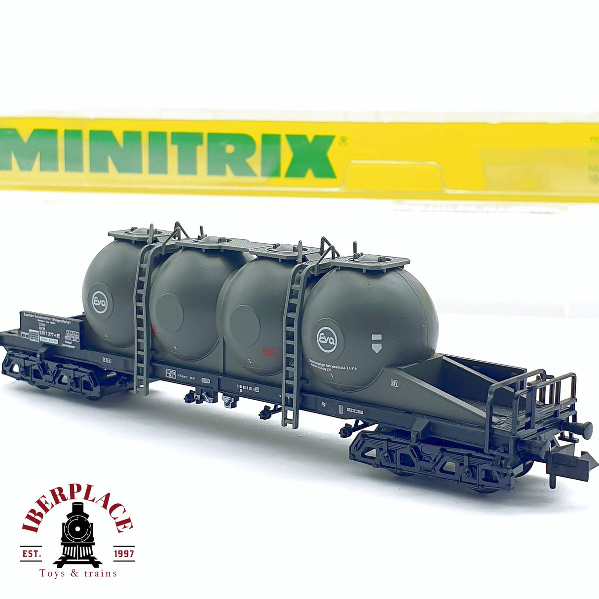 ♻️ 2da mano - Minitrix 13627K vagon silo Eva DB 930 7 277-9 N escala 1:160