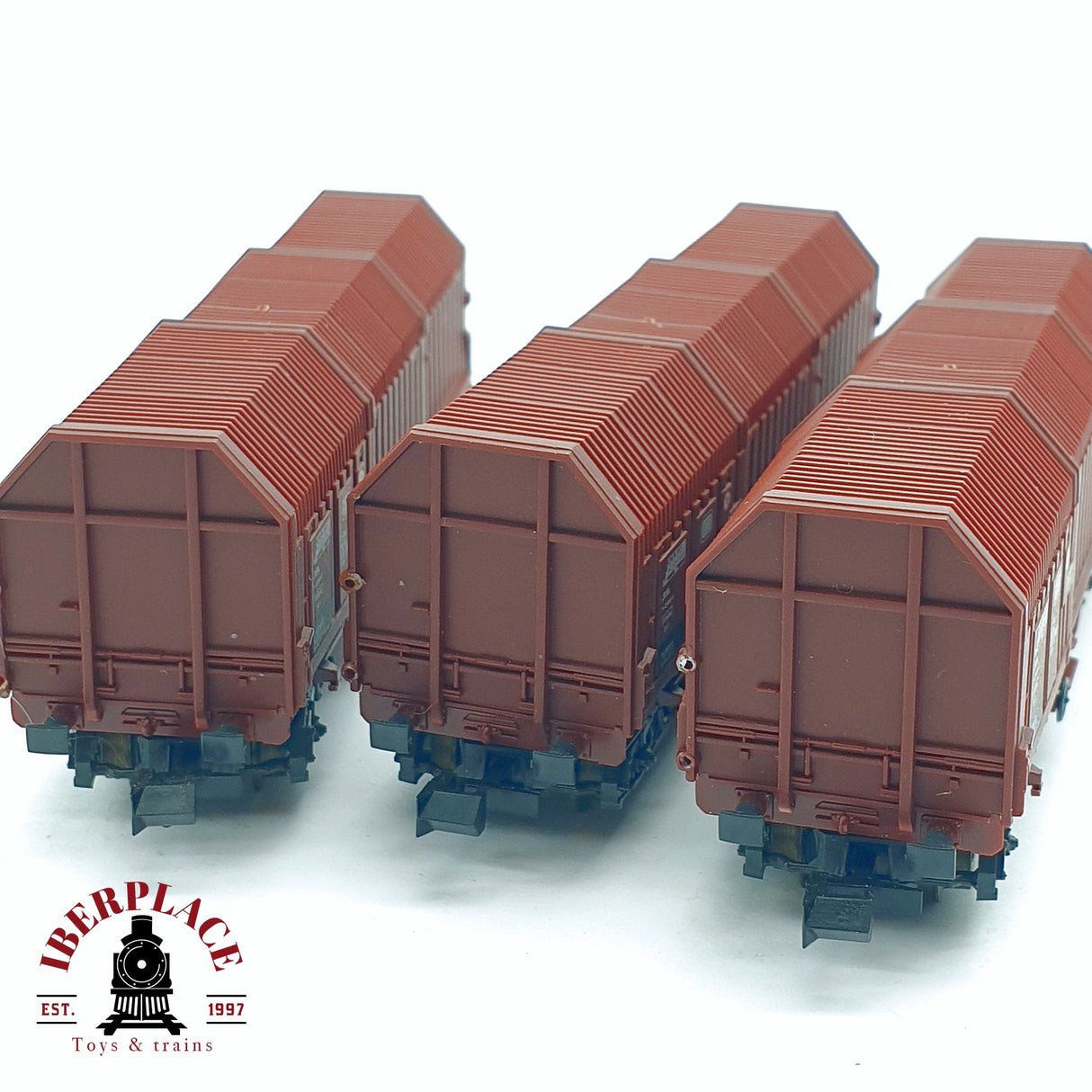 ♻️ 2da mano - Roco 3x 02374A vagones telescópicos DB N escala 1:160