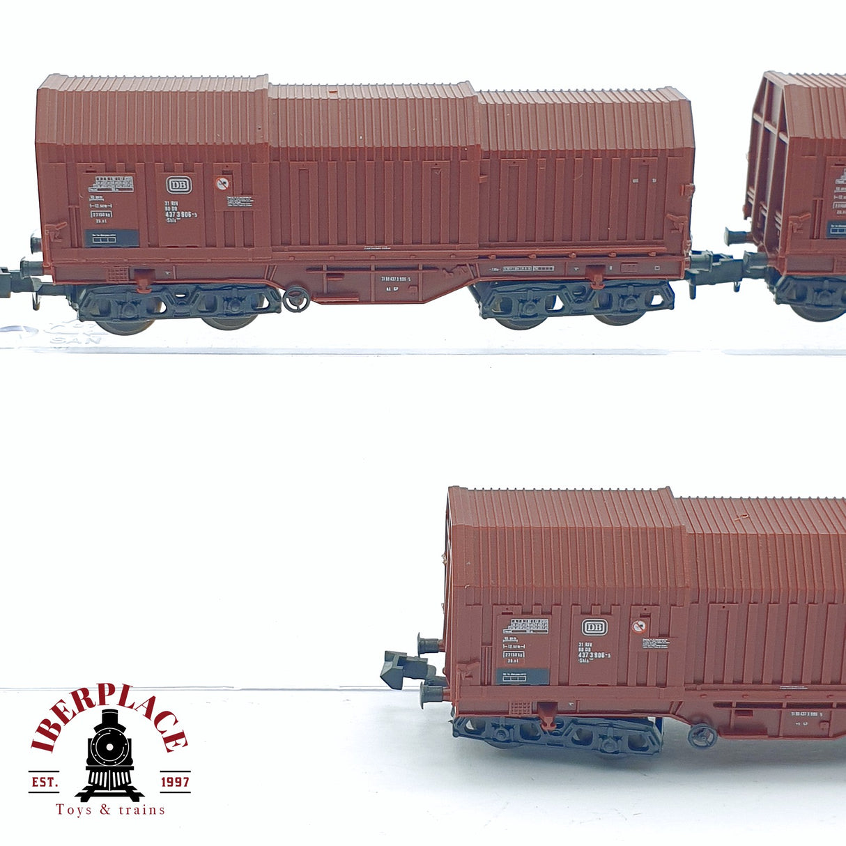 ♻️ 2da mano - Roco 3x 02374A vagones telescópicos DB N escala 1:160