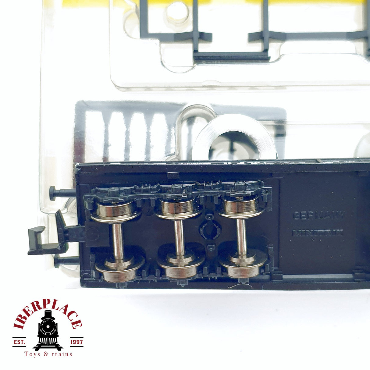 ♻️ 2da mano - Minitrix 15182 set de vagones plataforma DB N escala 1:160