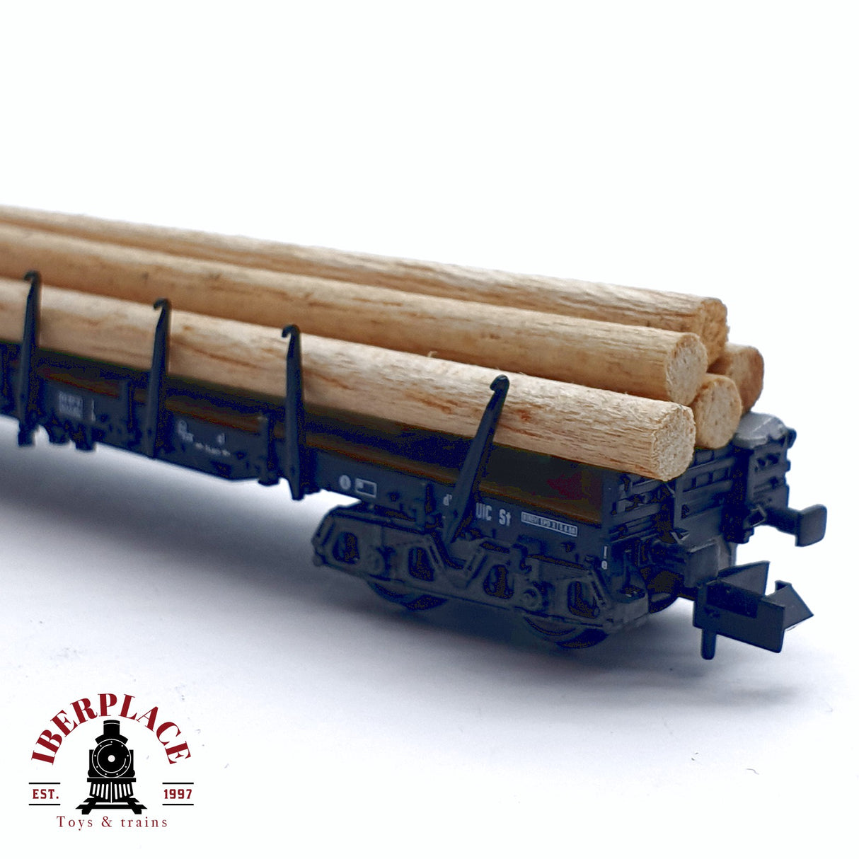 ♻️ 2da mano - Fleischmann 8287K vagón estacas con troncos DB N escala 1:160