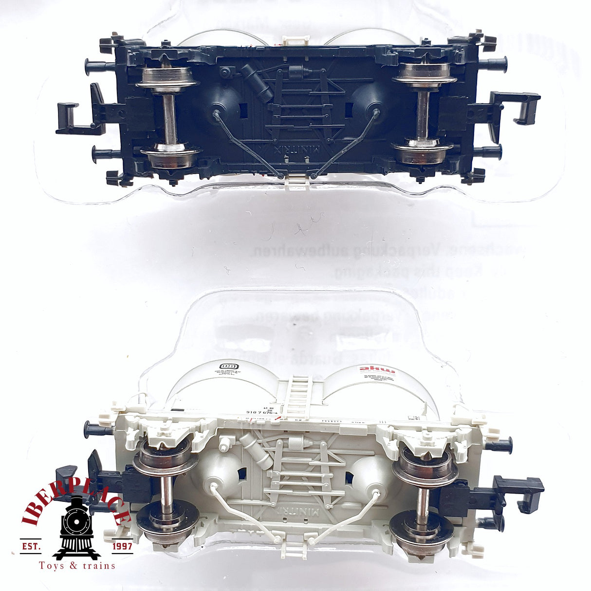 ♻️ 2da mano - Minitrix 15087 set de vagones silo AKW DB Época IV N escala 1:160