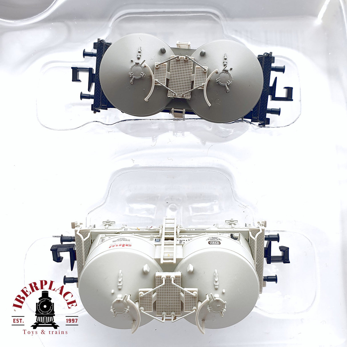 ♻️ 2da mano - Minitrix 15087 set de vagones silo AKW DB Época IV N escala 1:160