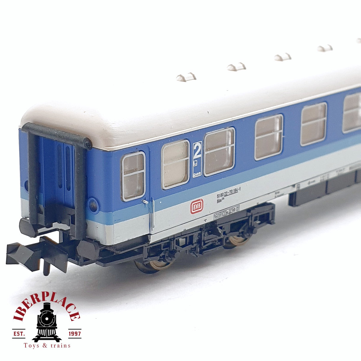 ♻️ 2da mano - Minitrix 13191 vagón pasajeros DB clase 2 N escala 1:160