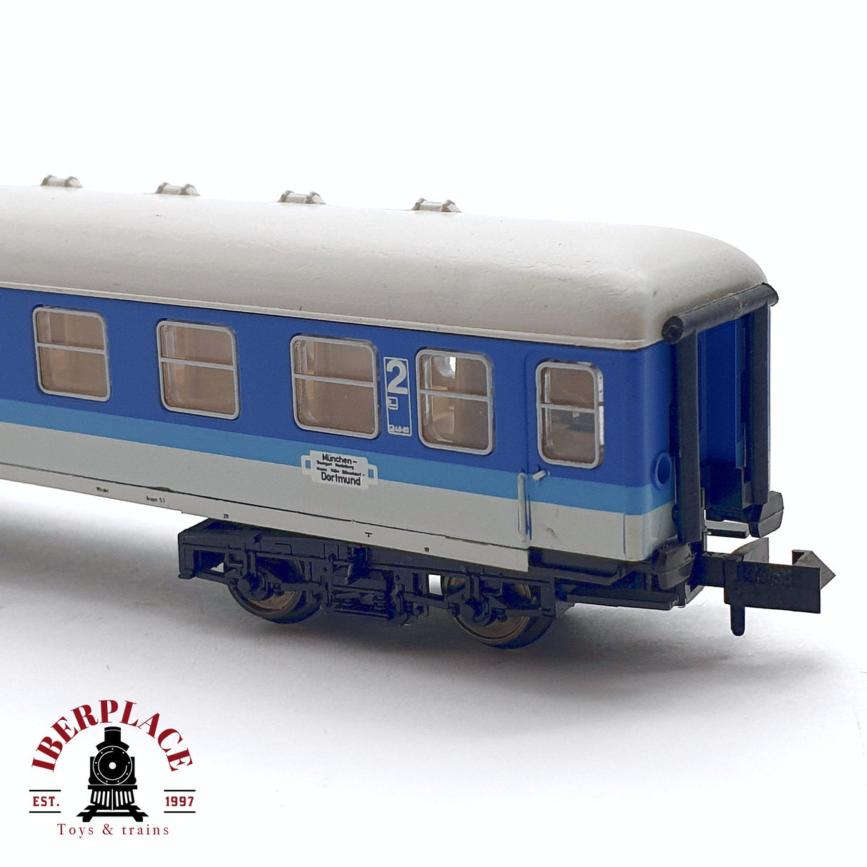 ♻️ 2da mano - Minitrix 13191 vagón pasajeros DB clase 2 N escala 1:160