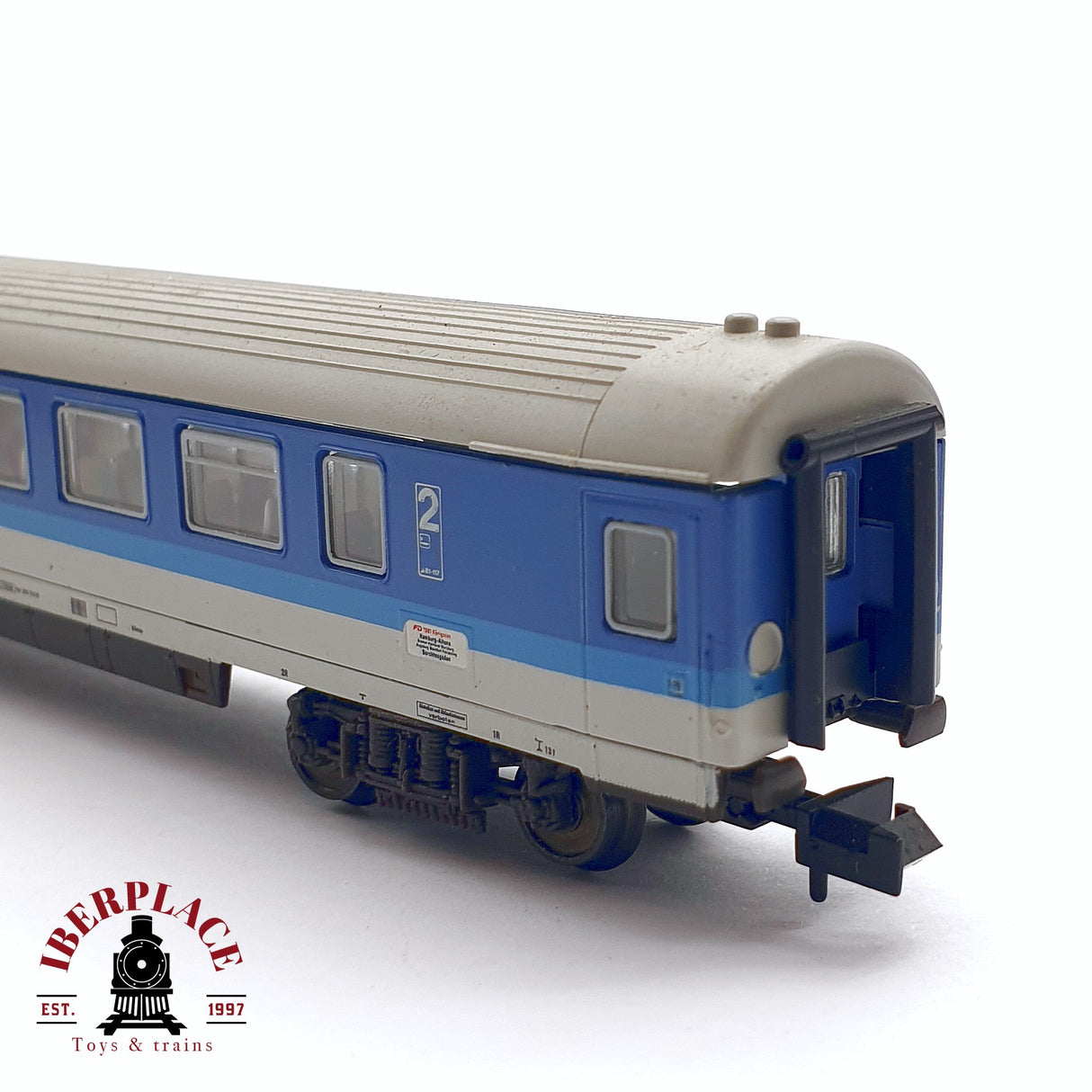 ♻️ 2da mano - Fleischmann 8672K vagón pasajeros DB clase 2 N escala 1:160