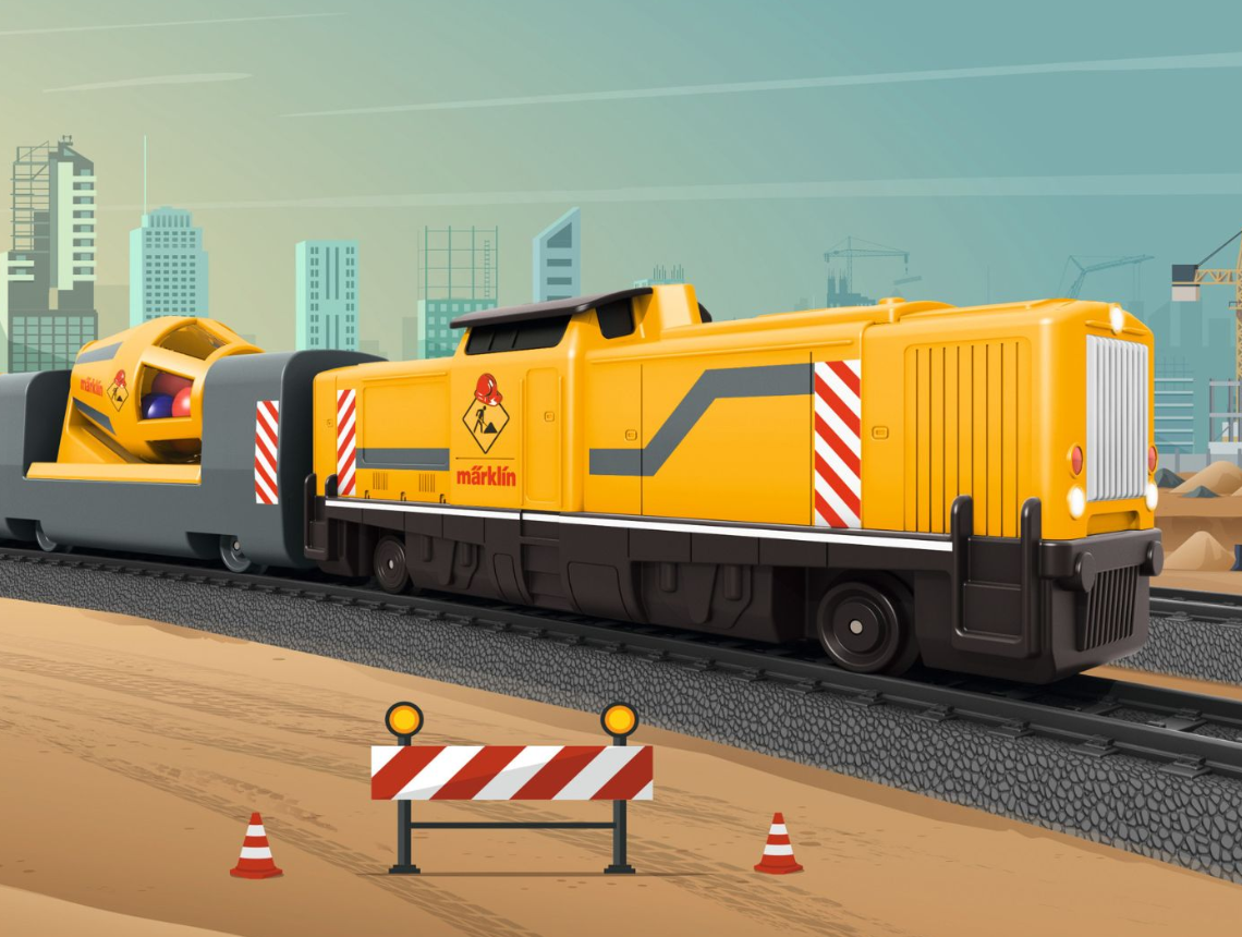 1/87 Märklin my world 29346 Caja de iniciación Obras con sonido y luces escala ho 00