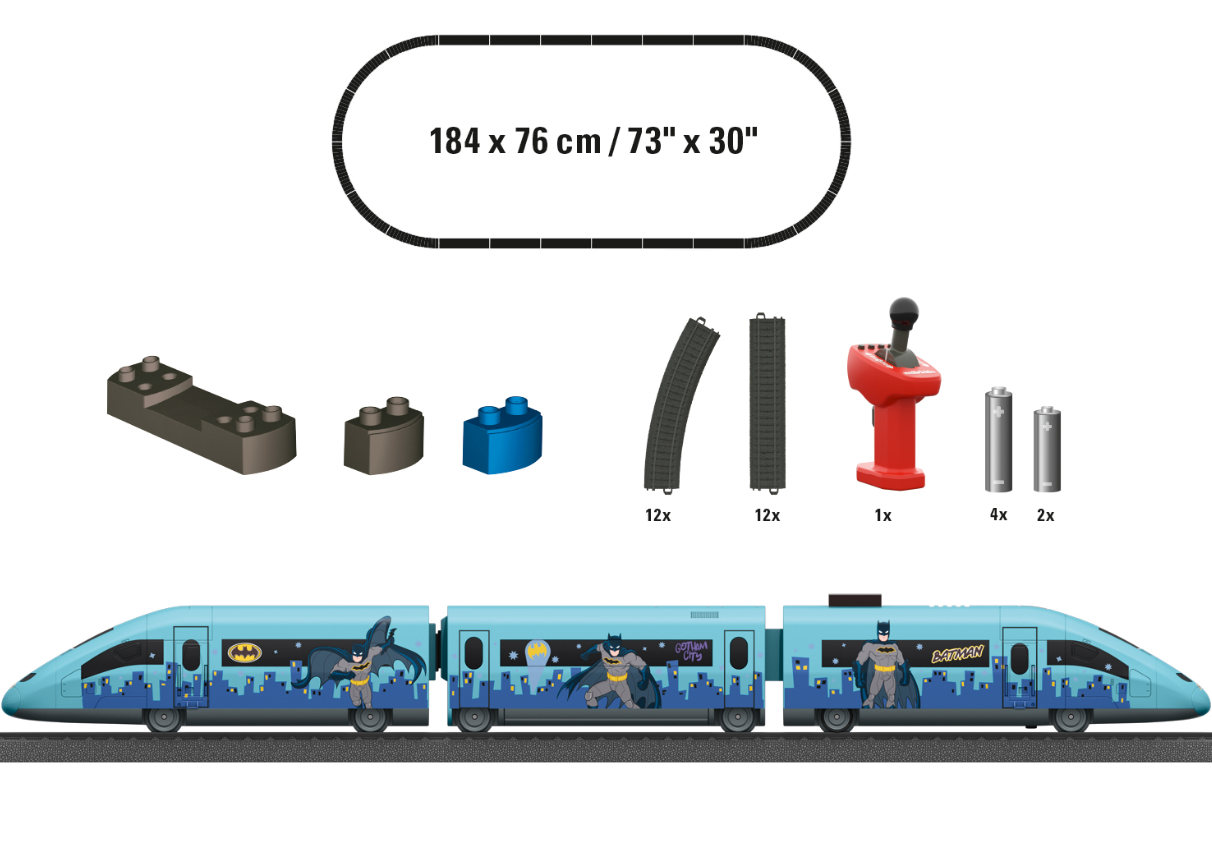 1/87 Märklin my world 29345 Caja de iniciación Batman con sonido y luces escala ho 00
