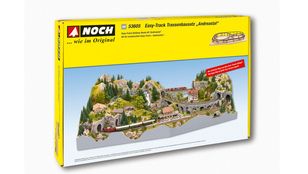 Noch 53605 Kit de ruta ferroviaria Easy-Track "Andreastal" H0 escala 1:87 ho 00