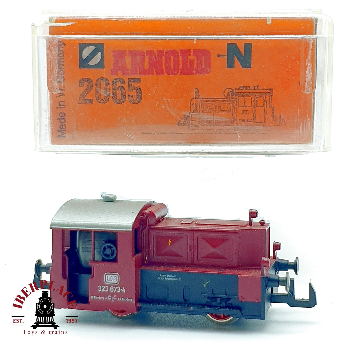 ♻️ Arnold 2065 Locomotora maniobras BR 323 Kof II 323 673-4 DB Ep IV escala N 1:160