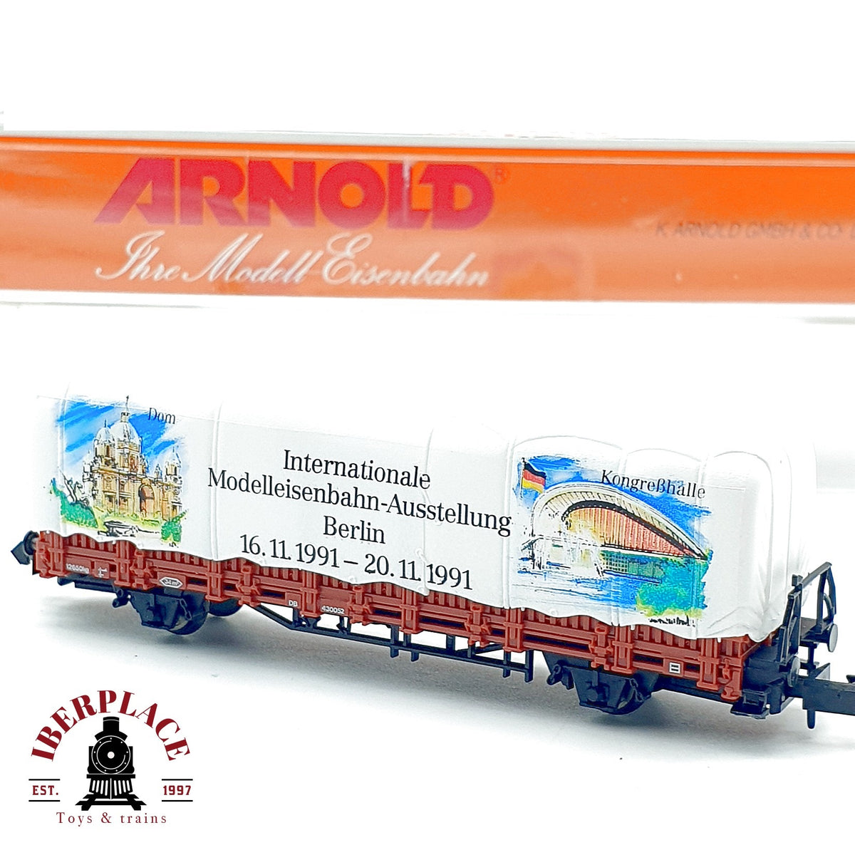 ♻️ Arnold 4467 Vagón Lona Modelleisenbahn Ausstellung Berlin DB Ep V escala N 1:160