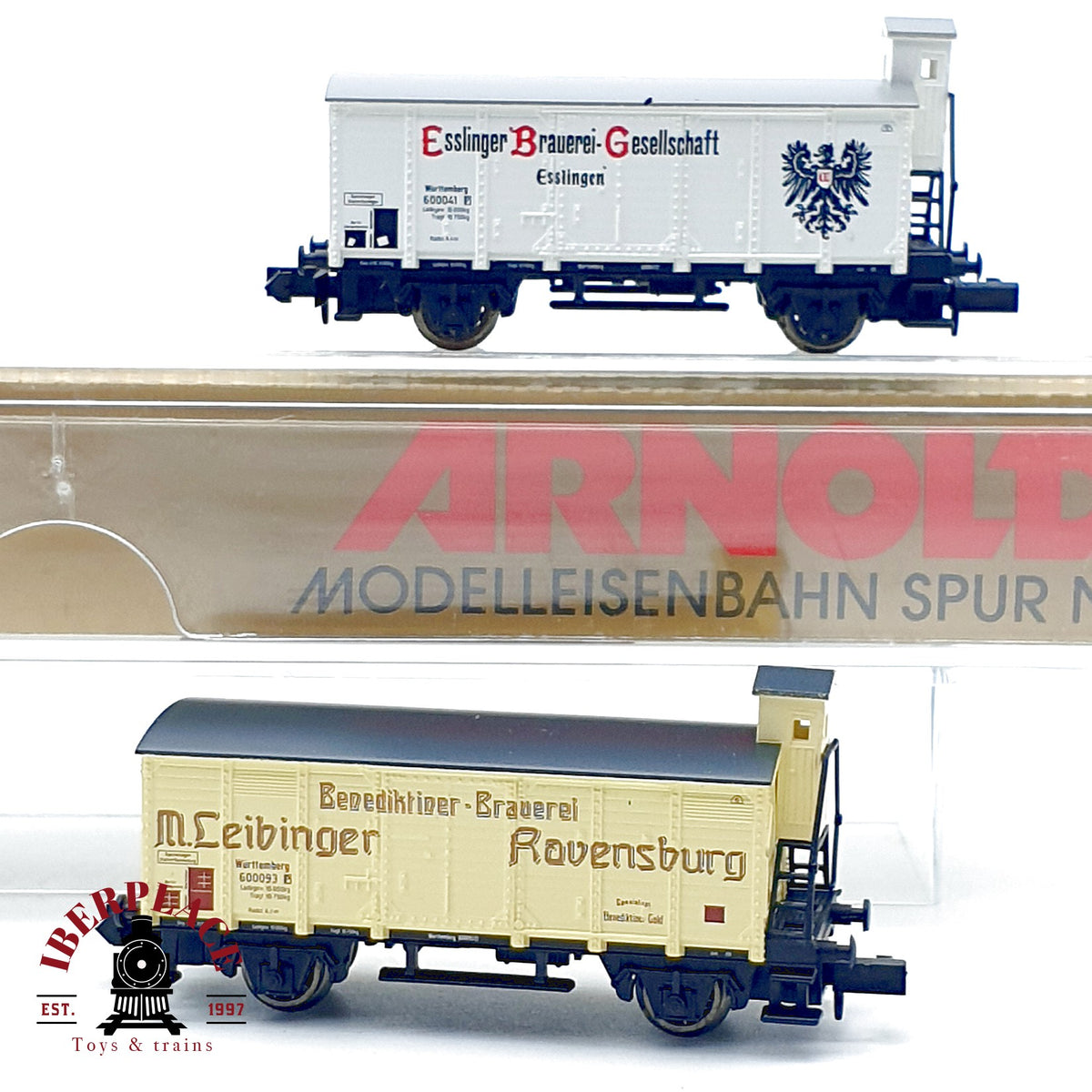 ♻️ Arnold 70007 Set 2 Vagones Cervezeros Esslinger Leibinger KWStE Ep I escala N 1:160