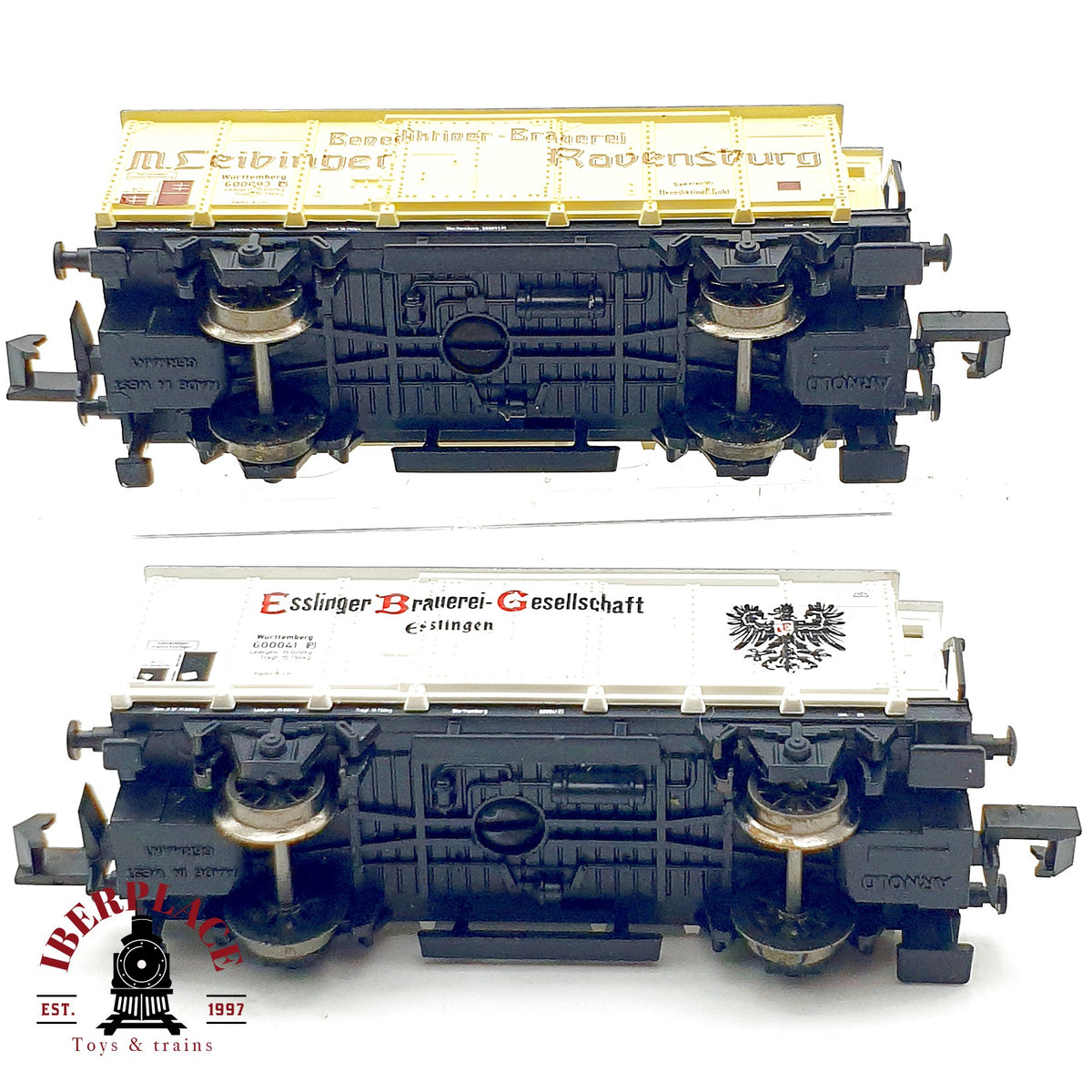 ♻️ Arnold 70007 Set 2 Vagones Cervezeros Esslinger Leibinger KWStE Ep I escala N 1:160